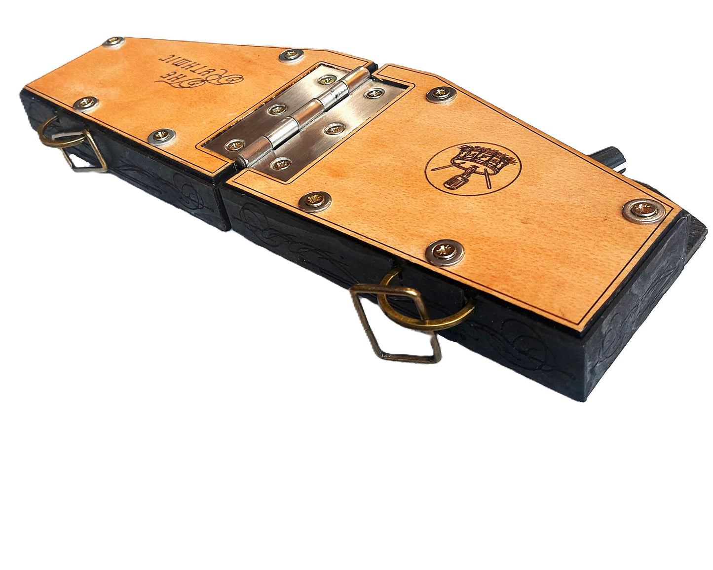 Wearable Cajon / Stomp-box. 'The Rhythmic' M3 steampunk style hand drums stompbox