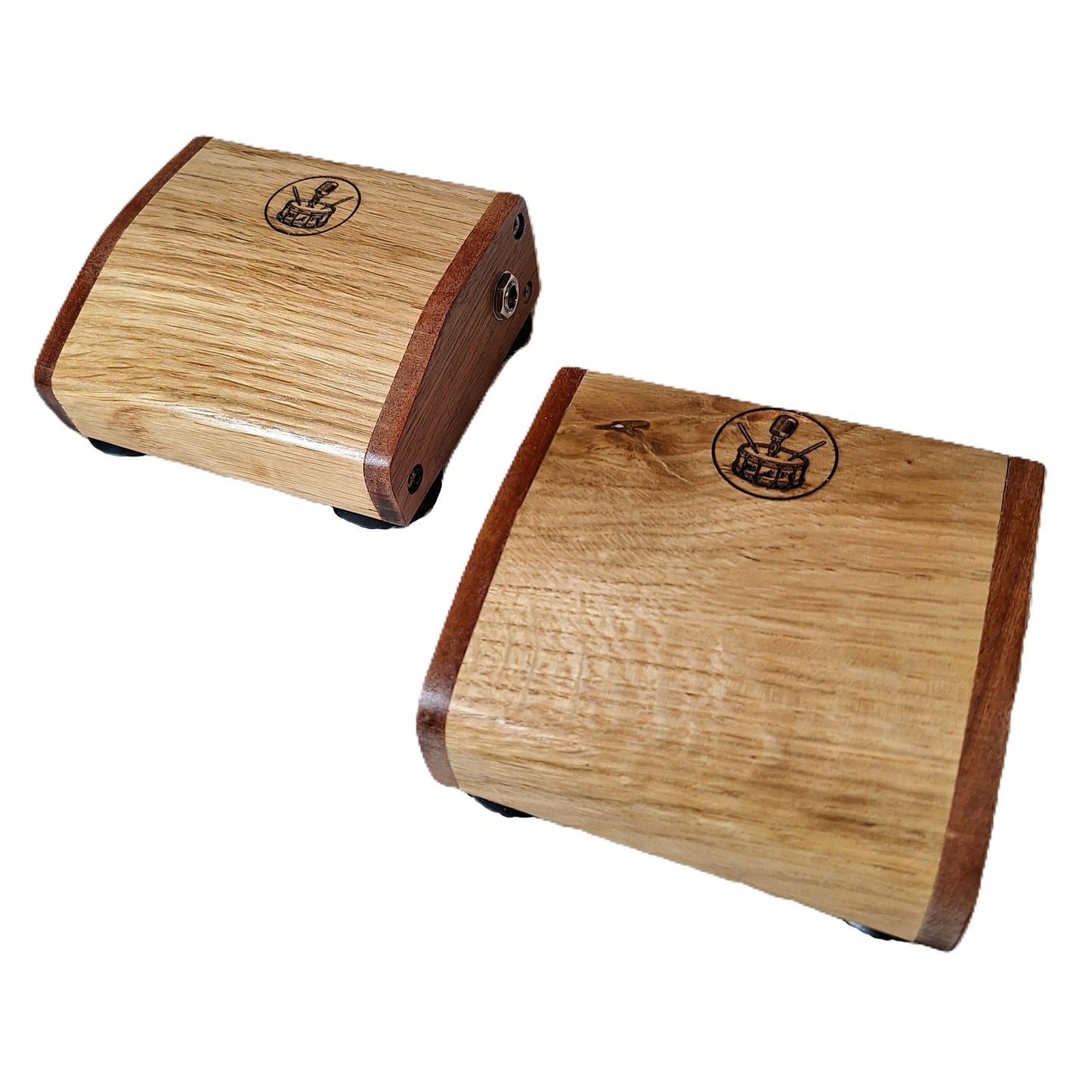 Rhyth-Mic M4 Professional Wooden Percussion Stomp Box for Live Performance and Recording