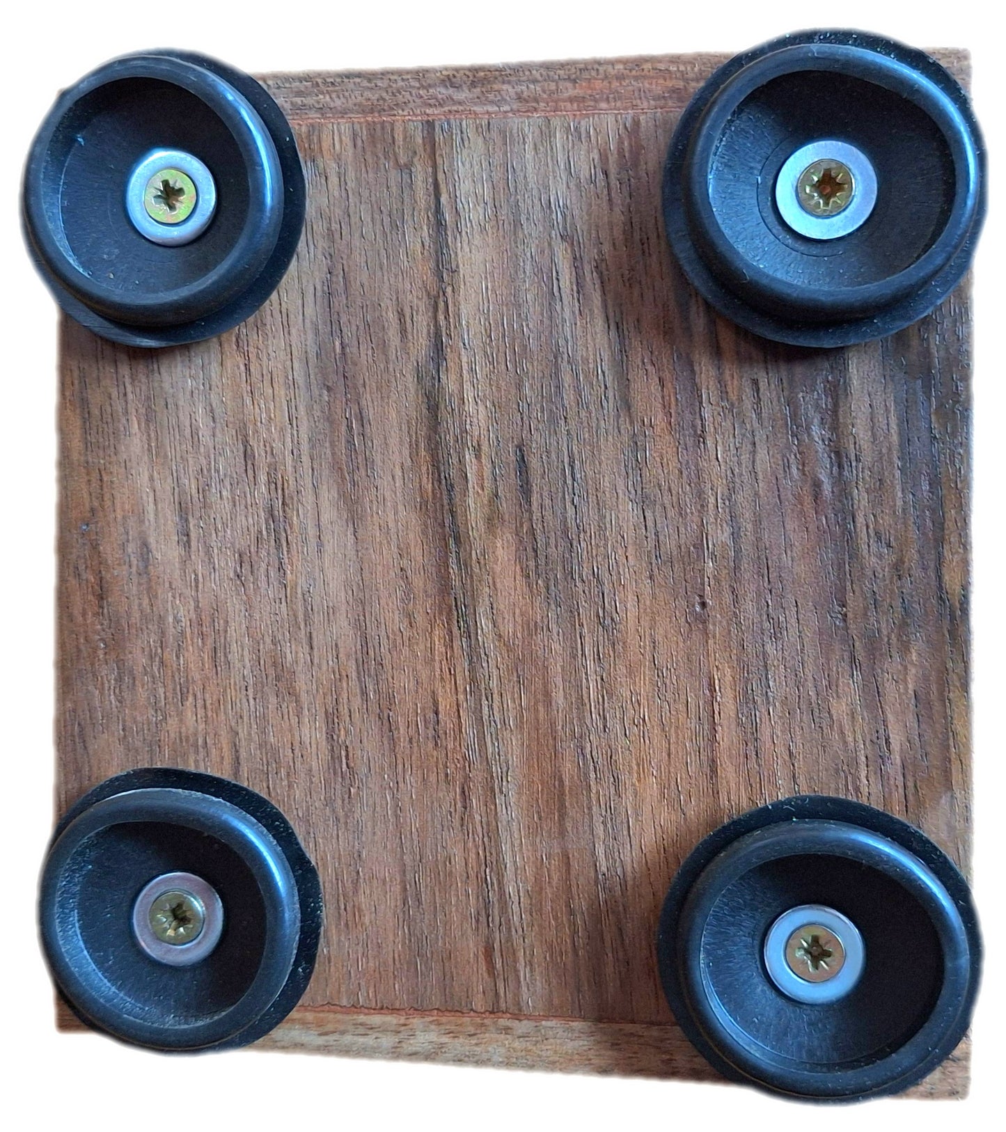Rhyth-Mic M4e compact solid walnut wood percussion stompbox Microphonic.