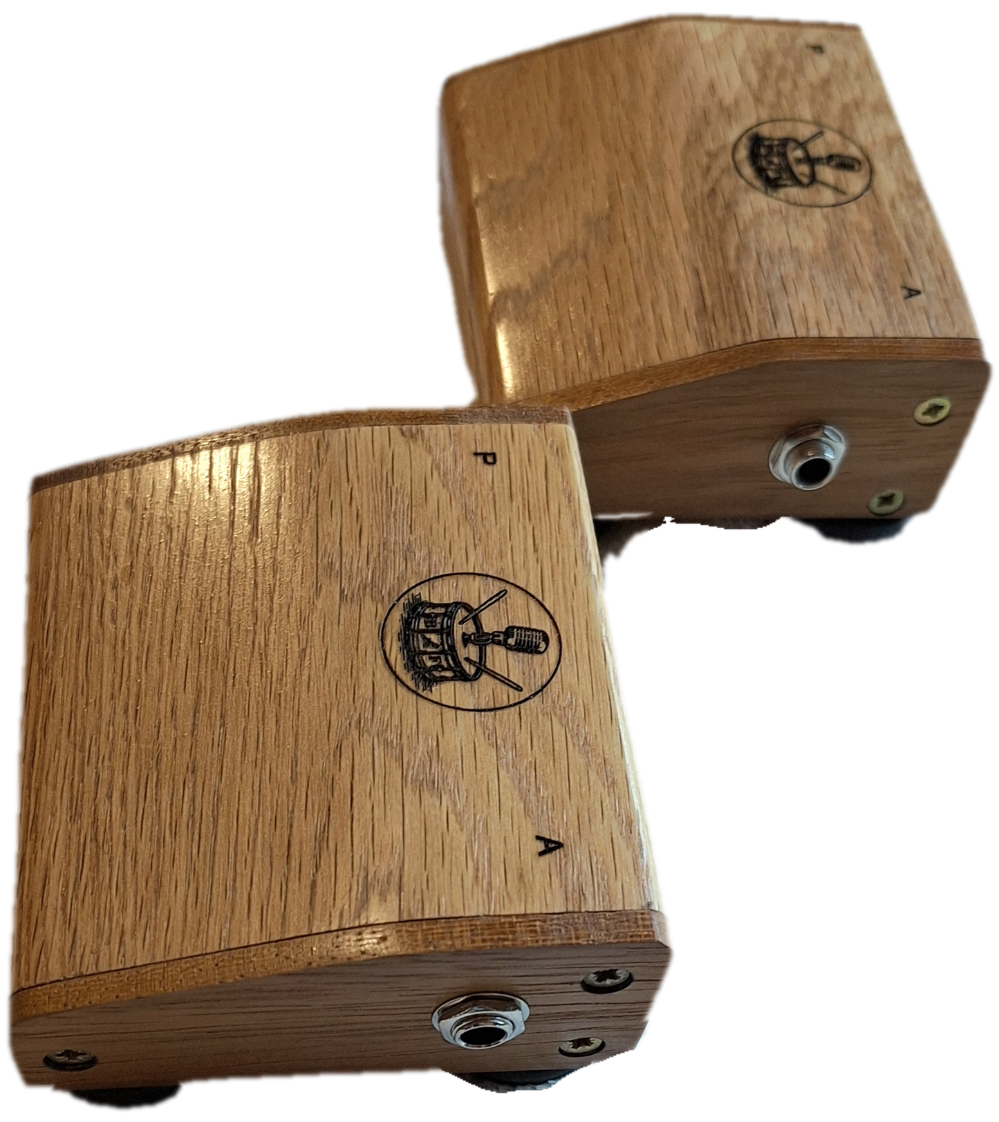 Rhyth-Mic M4i Professional Wooden Percussion Stomp Box Mixer for Live Performance and Recording