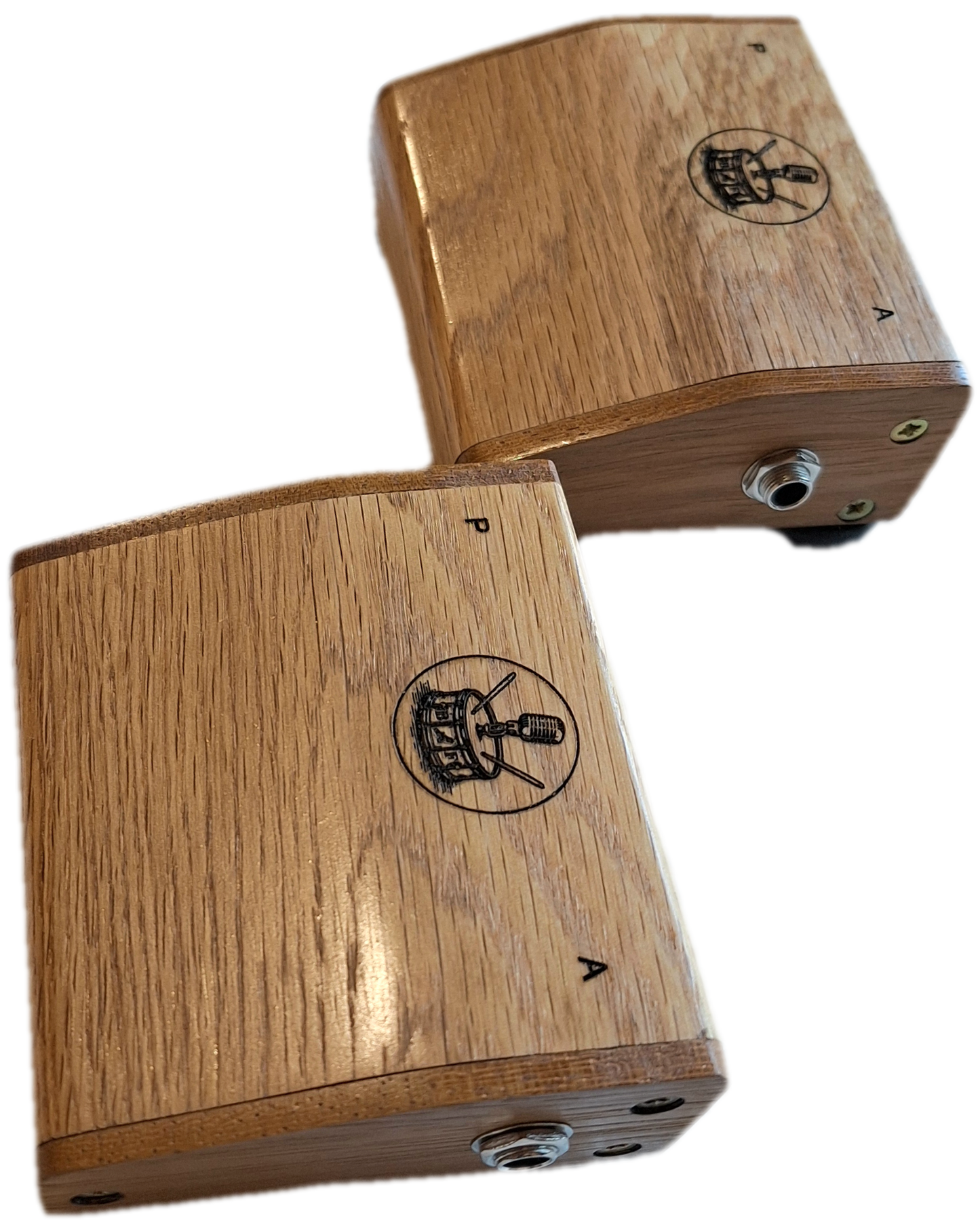 Rhyth-Mic M4i Professional Wooden Percussion Stomp Box Mixer for Live Performance and Recording