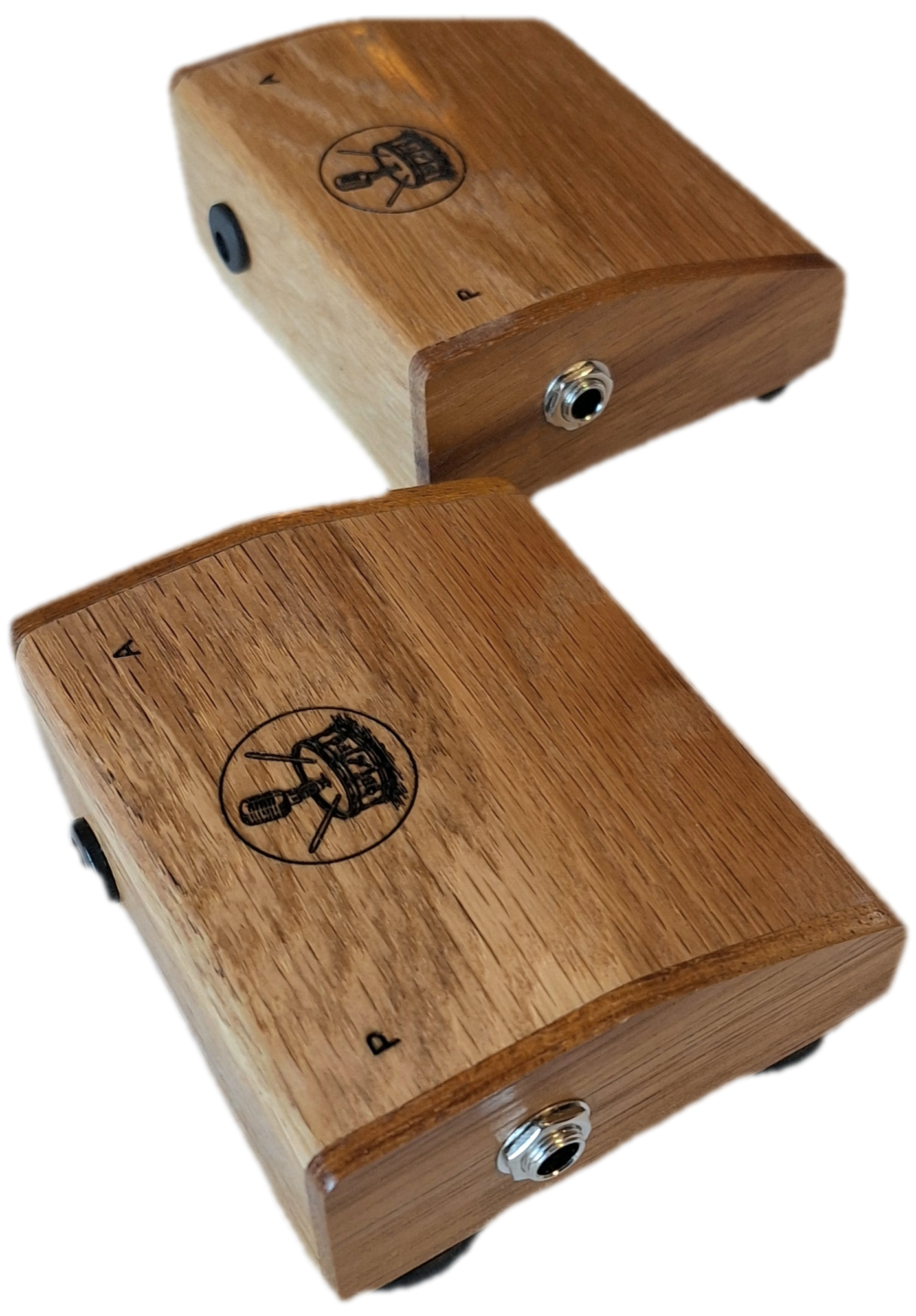 Rhyth-Mic M4i Professional Wooden Percussion Stomp Box Mixer for Live Performance and Recording