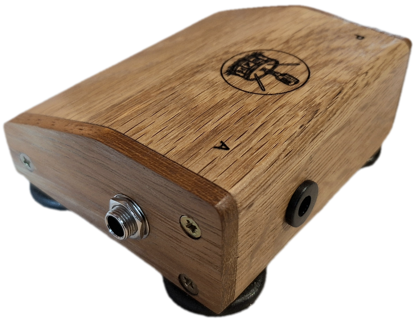 Rhyth-Mic M4i Professional Wooden Percussion Stomp Box Mixer for Live Performance and Recording