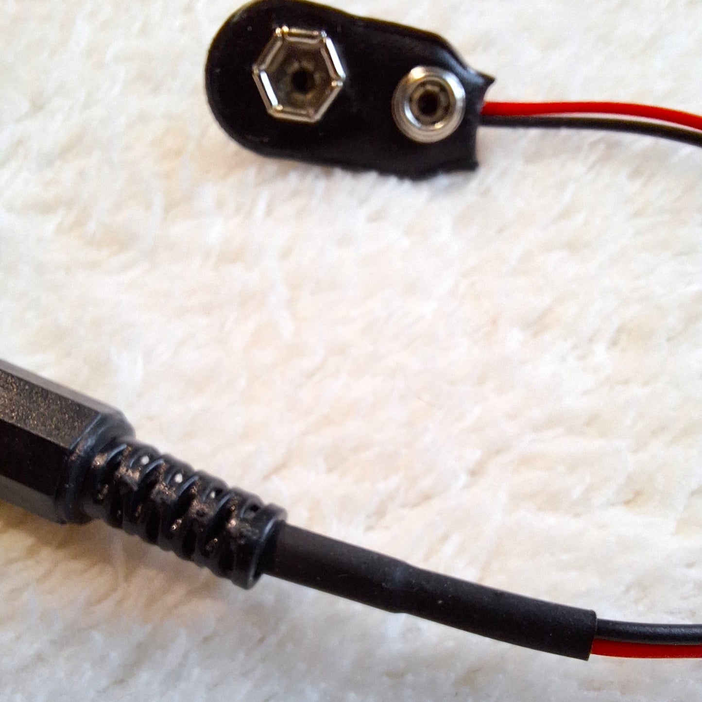 9v Center Pin Negative Battery Power Lead