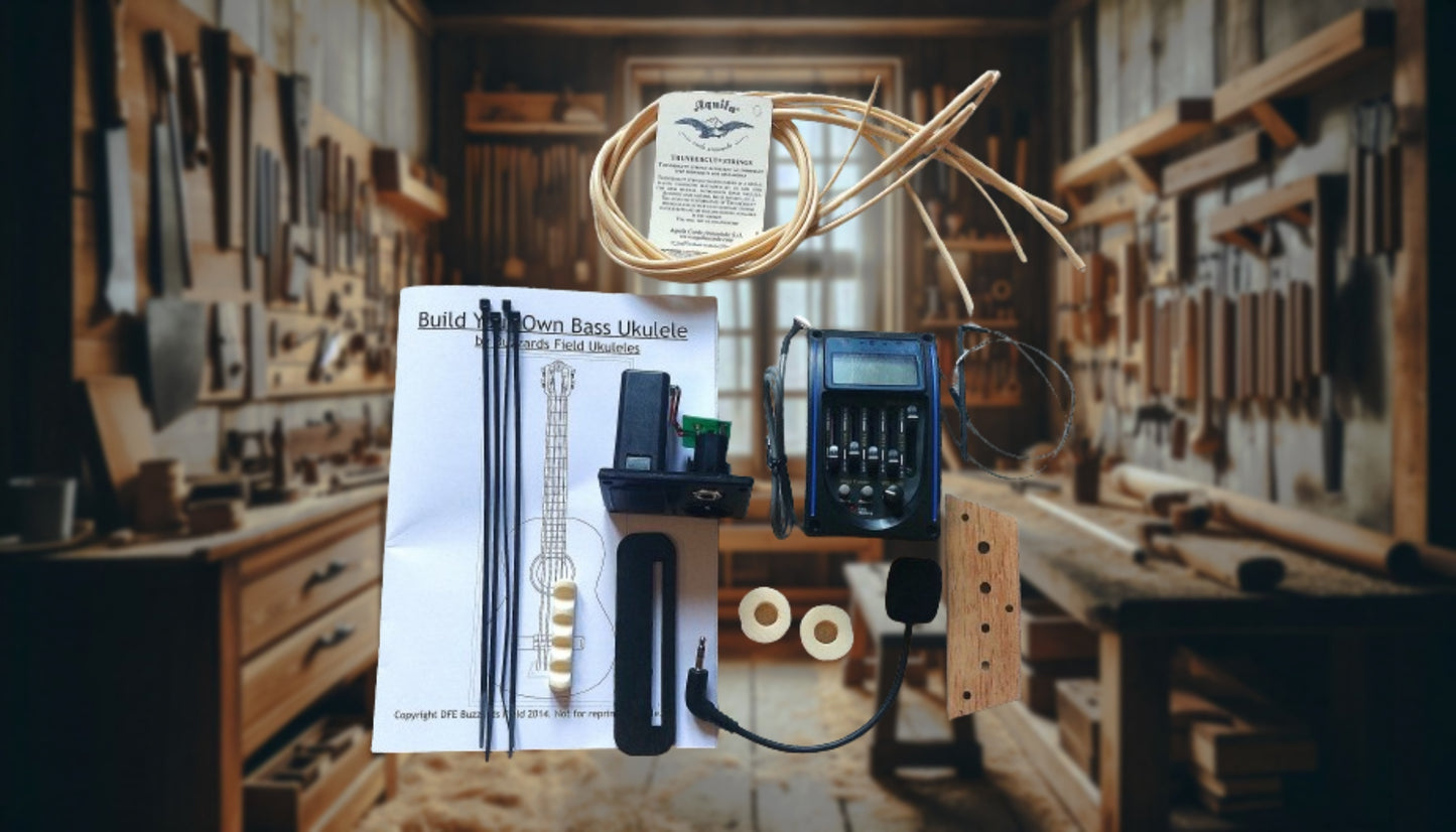 Bass Ukulele U-Bass guitar conversion kit (Plus Gold)